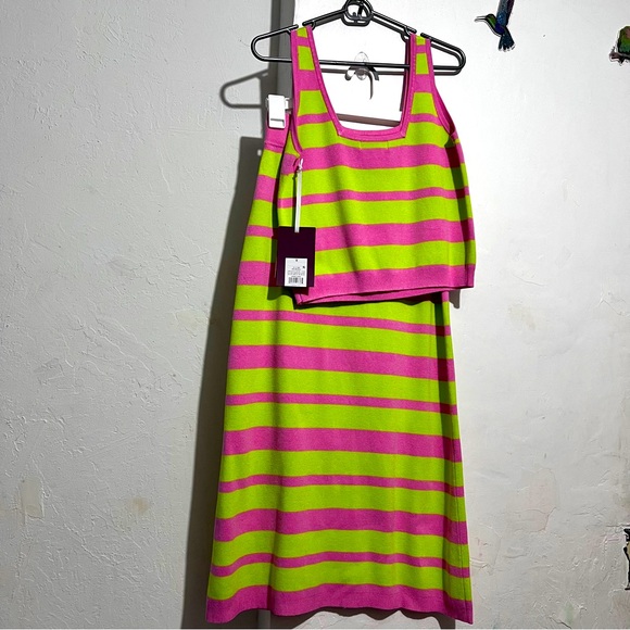 Victor Glemaud x Target Striped Midi Sweater Skirt and Tank top set S :Box OW2: - Picture 2 of 12